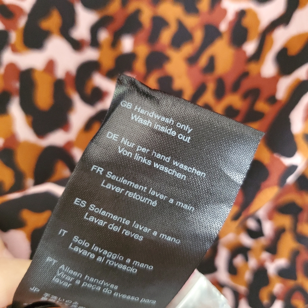 NEW Scotch & Soda Leopard Tie Front Blouse - Picture 10 of 10